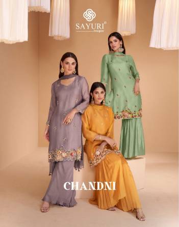 CHANDNI BY SAYURI ORGANZA SILK SALWAR KAMEEZ MANUFACTURER IN INDIA